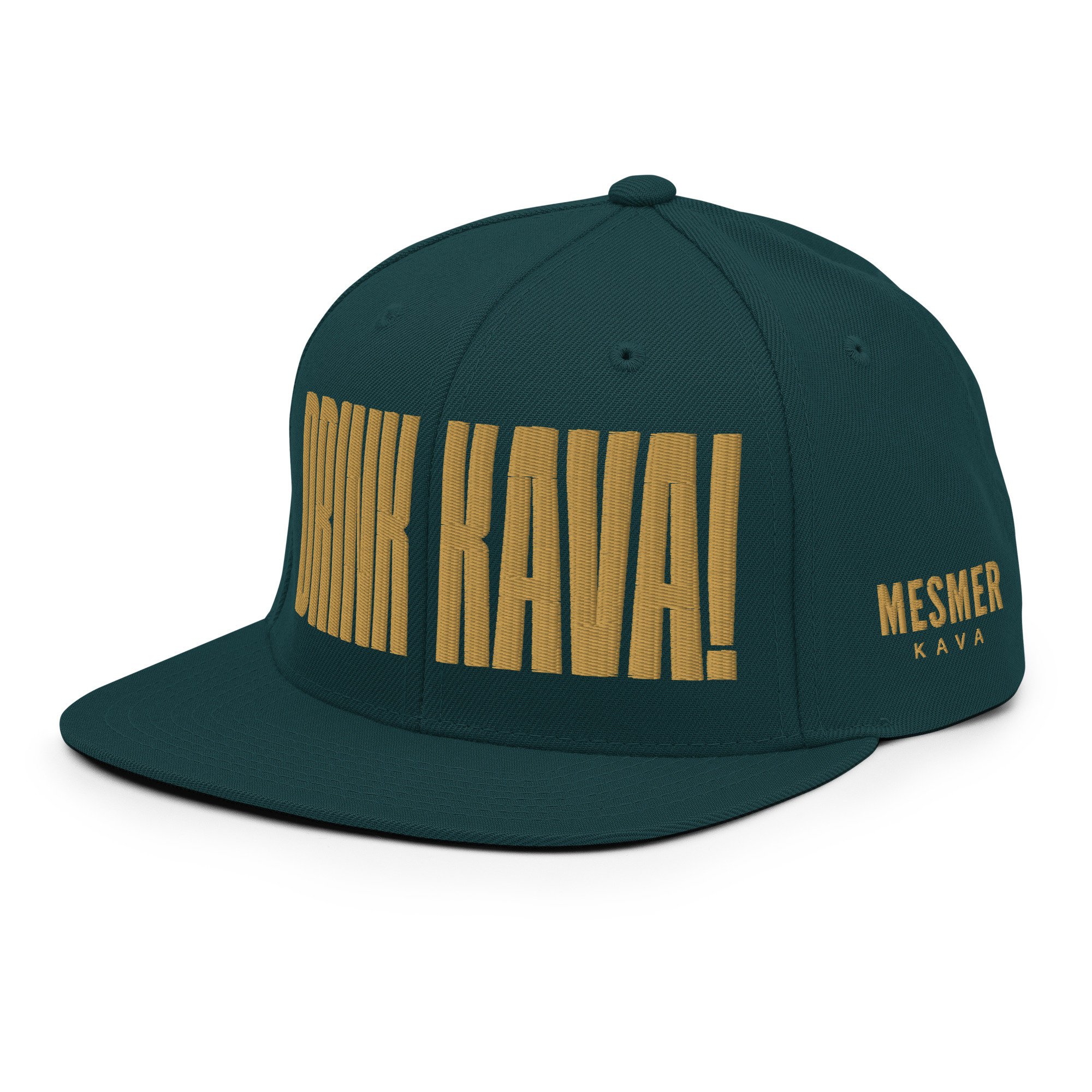 Drink Kava - Embroidered Snapback Hat - Image 21